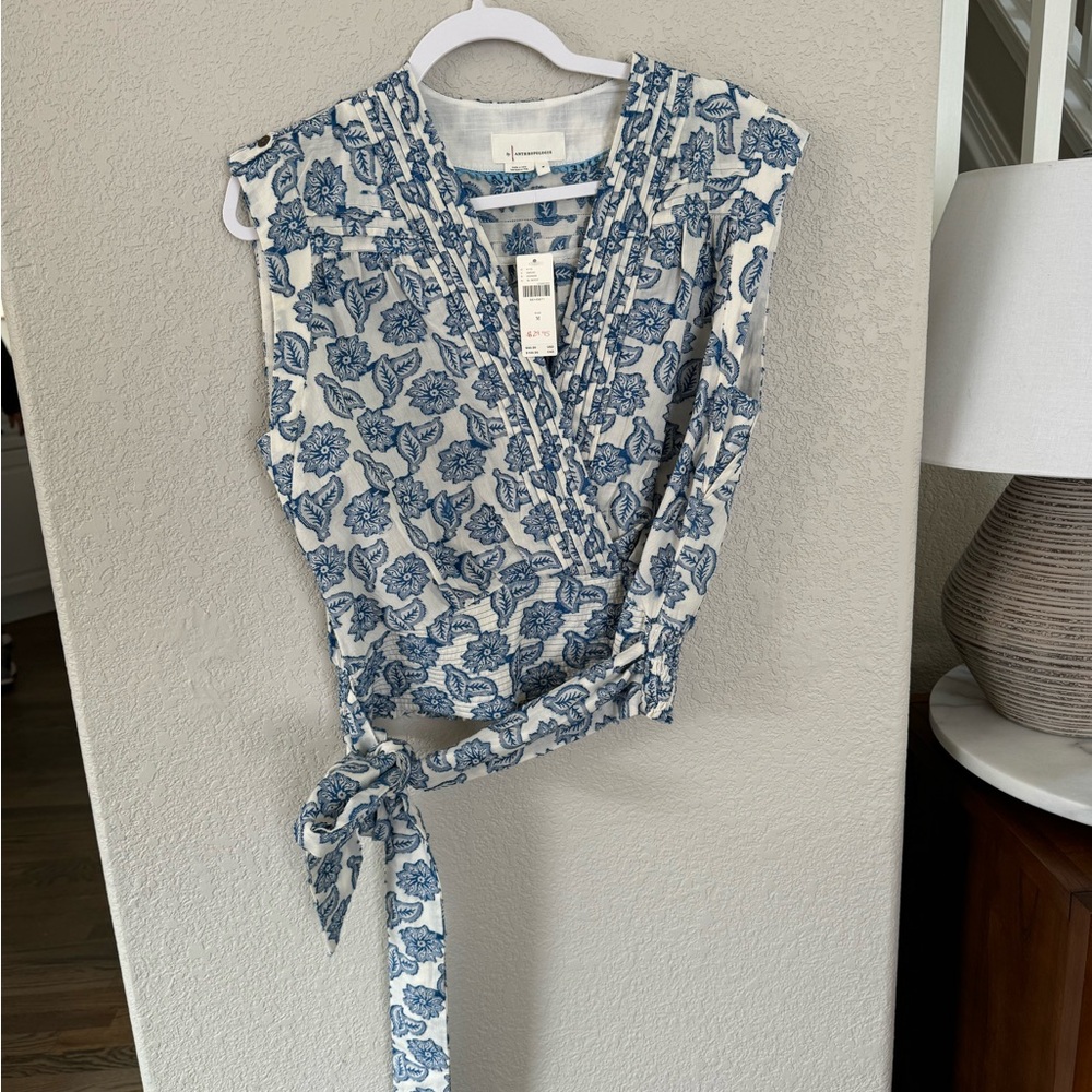 NWT Anthropologie Wrap tank